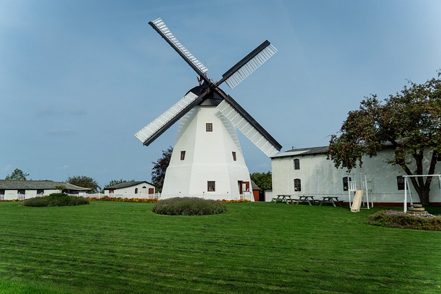 větrný mlýn na ostrově Bornholm